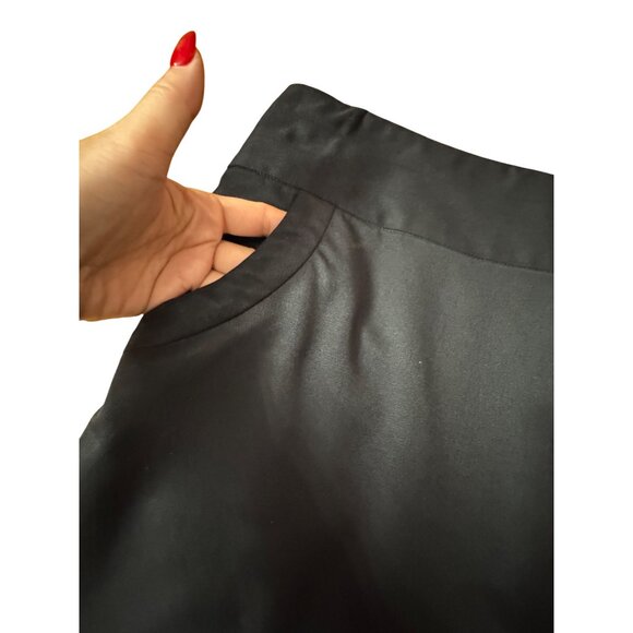 Banana Republic Black Stretch Skirt Size 10 Classic Basic Work Office Secretary - Picture 3 of 8